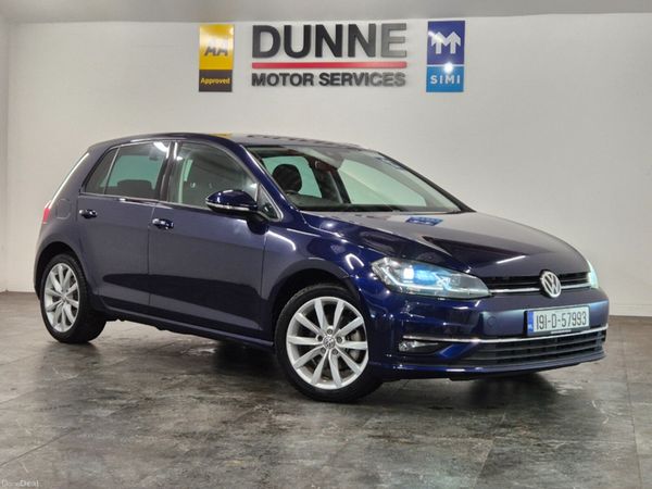 Volkswagen Golf Hatchback, Petrol, 2019, Blue