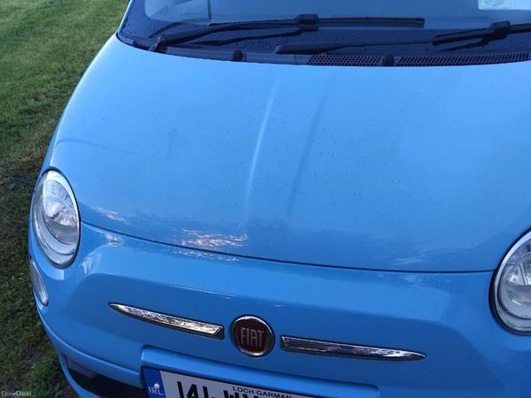 Fiat 500 Hatchback, Petrol, 2014, Blue