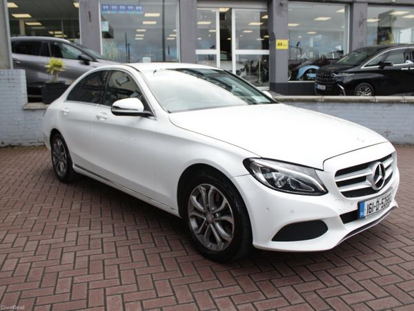 Mercedes-Benz C-Class Saloon, Petrol Plug-in Hybrid, 2016, White