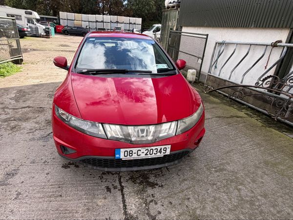 Honda Civic Hatchback, Petrol, 2008, Red