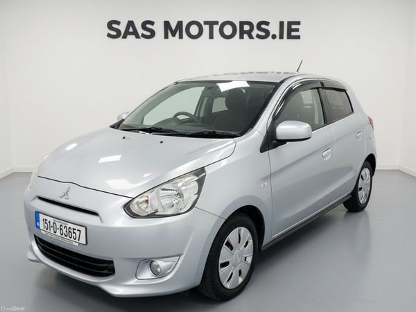 Mitsubishi Mirage Hatchback, Petrol, 2015, Silver