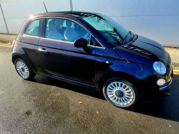 Fiat 500 Hatchback, Petrol, 2014, Purple