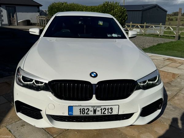 BMW 5-Series Saloon, Petrol Plug-in Hybrid, 2018, White