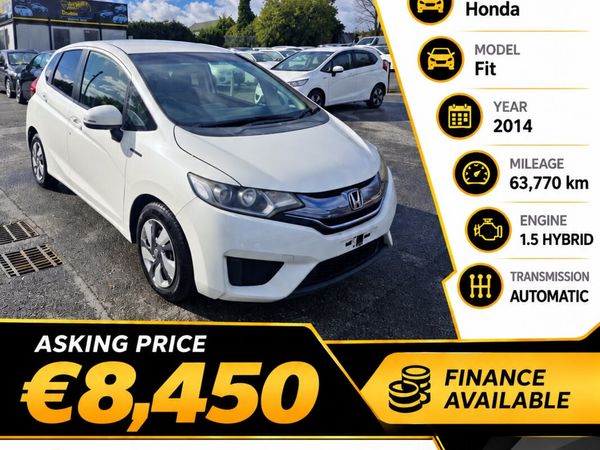 Honda Fit Hatchback, Petrol Hybrid, 2014, White