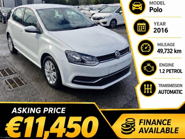 Volkswagen Polo Hatchback, Petrol, 2016, White