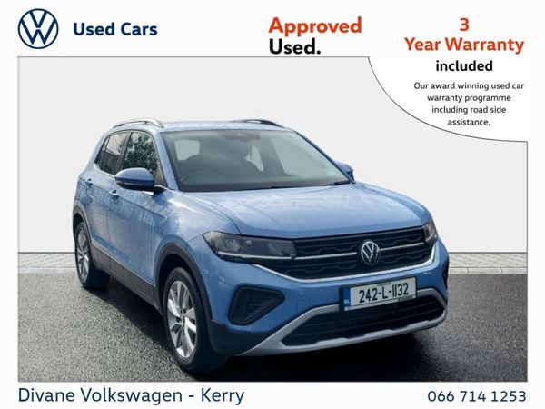 Volkswagen T-Cross Hatchback, Petrol, 2024, Blue