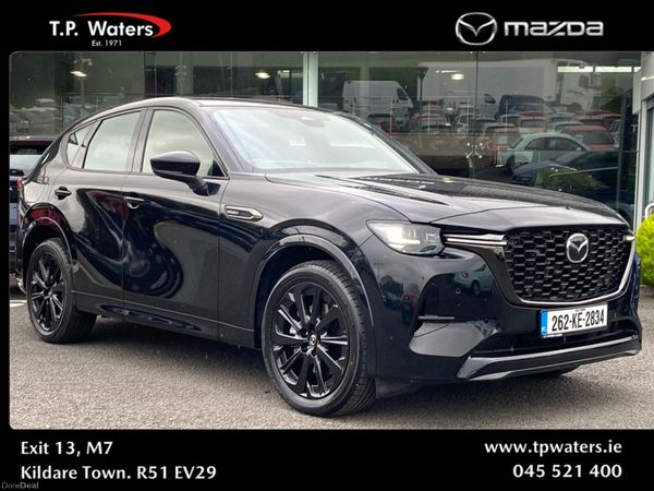 Mazda CX-60 SUV, Petrol Plug-in Hybrid, 2026, Black