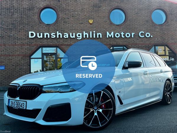 BMW 5-Series Estate, Petrol Plug-in Hybrid, 2021, White