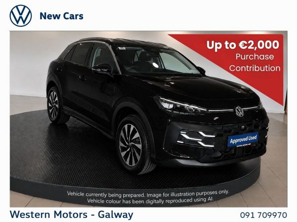 Volkswagen T-Roc SUV, Petrol, 2026, Black