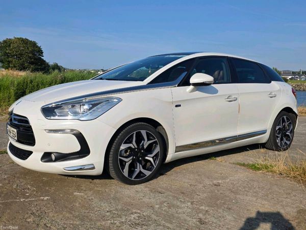 Citroen DS 5 Hatchback, Diesel Hybrid, 2014, White