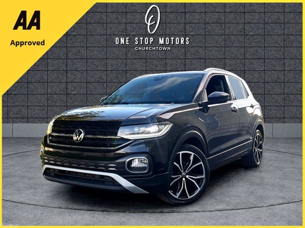 Volkswagen T-Cross Hatchback, Petrol, 2021, Black