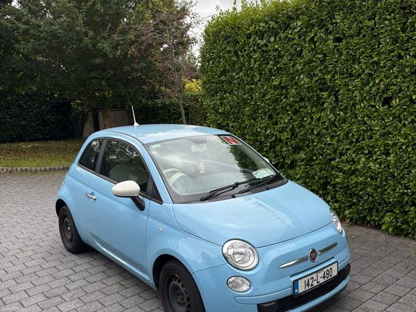 Fiat 500 Hatchback, Petrol, 2014, Blue