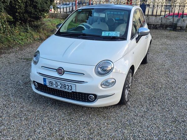 Fiat 500 Hatchback, Petrol, 2019, White