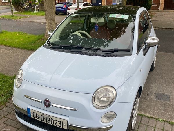 Fiat 500 Hatchback, Petrol, 2008, Blue