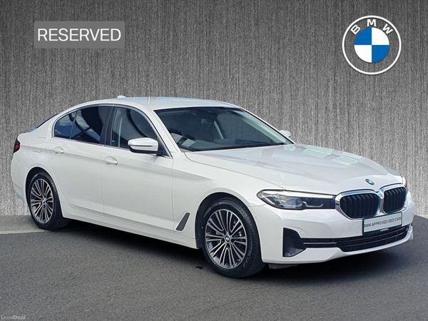 BMW 5-Series Saloon, Petrol Plug-in Hybrid, 2021, White