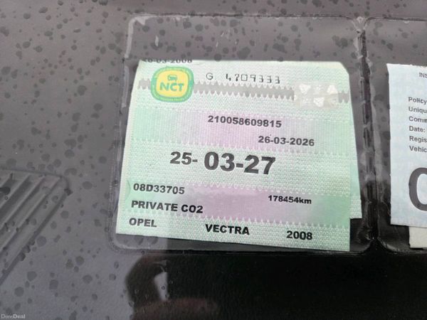 Opel Vectra Estate, Diesel, 2008, Black