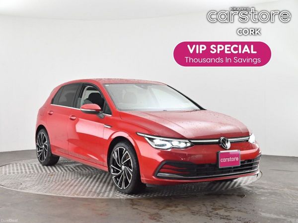 Volkswagen Golf Hatchback, Petrol Hybrid, 2021, Red