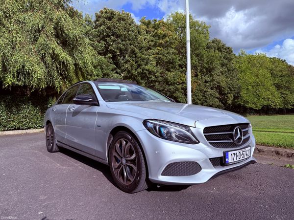 Mercedes-Benz C-Class Saloon, Petrol Plug-in Hybrid, 2017, Silver