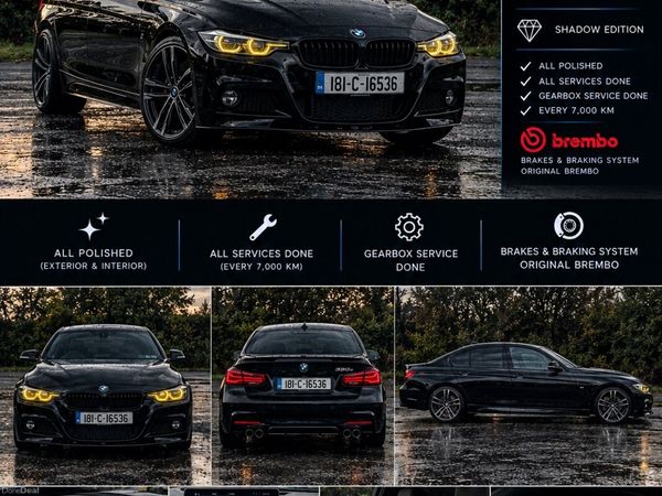 BMW 3-Series Saloon, Petrol Plug-in Hybrid, 2018, Black