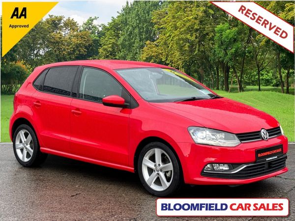 Volkswagen Polo Hatchback, Petrol, 2017, Red