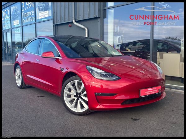 Tesla Model 3 Saloon, Electric, 2020, Red