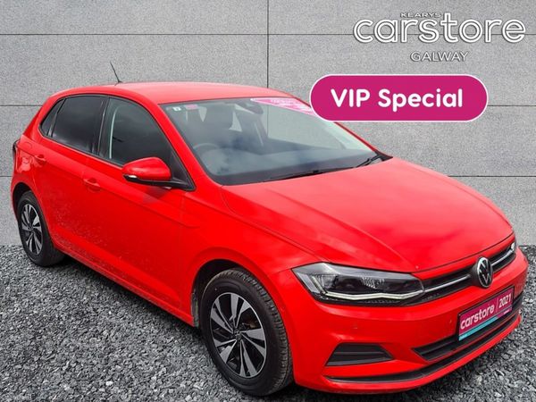 Volkswagen Polo Hatchback, Petrol, 2021, Red