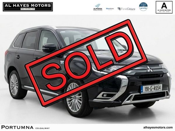 Mitsubishi Outlander SUV, Petrol Plug-in Hybrid, 2019, Black
