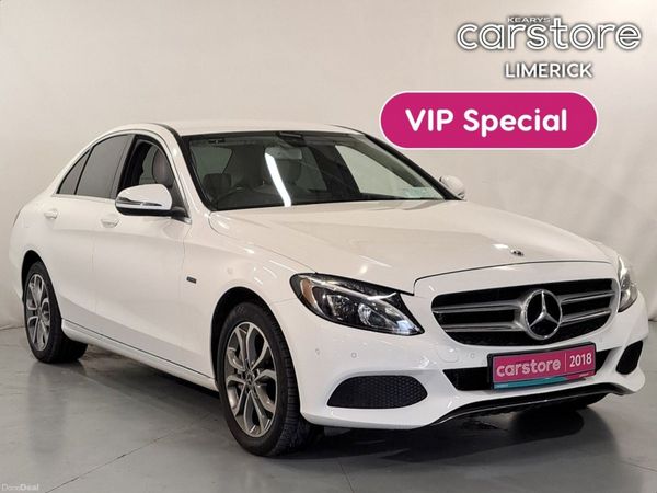 Mercedes-Benz C-Class Saloon, Petrol Plug-in Hybrid, 2018, White