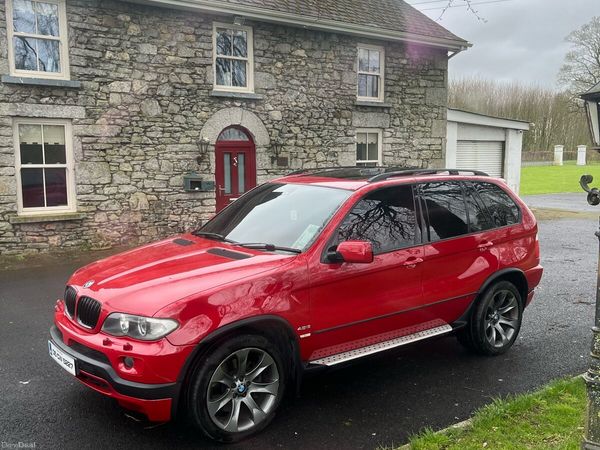 BMW X5 SUV, Petrol, 2005, Red