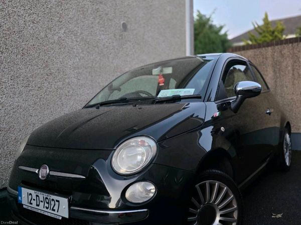 Fiat 500 Hatchback, Petrol, 2012, Black