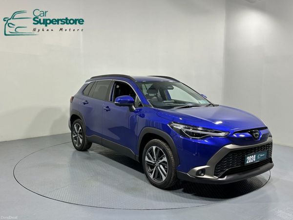 Toyota Corolla Cross SUV, Petrol Hybrid, 2024, Blue