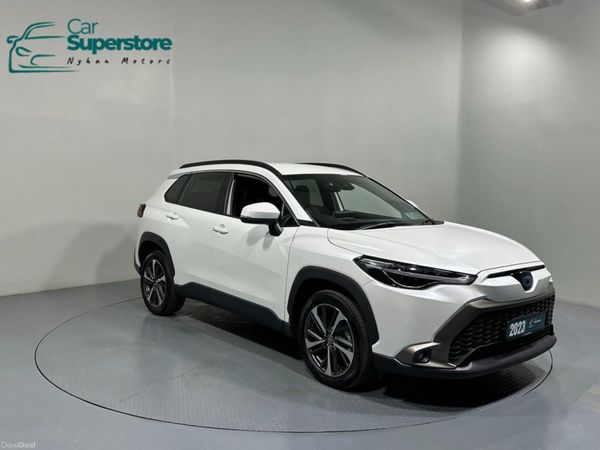 Toyota Corolla Cross SUV, Petrol Hybrid, 2023, White