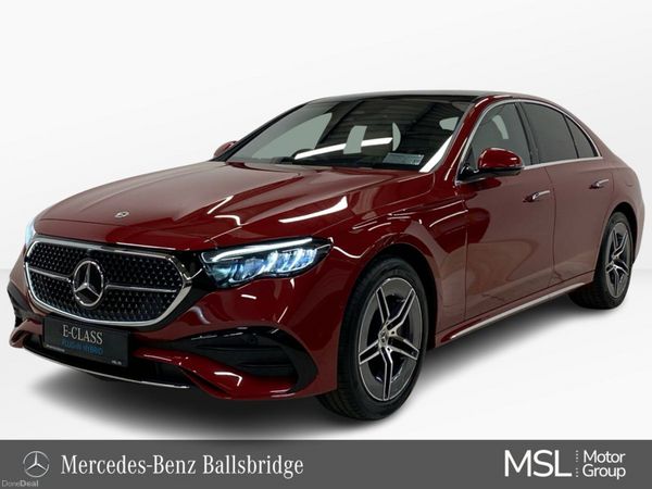 Mercedes-Benz E-Class Saloon, Petrol Plug-in Hybrid, 2026, Red