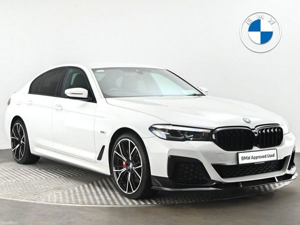 BMW 5-Series Saloon, Petrol Plug-in Hybrid, 2022, White