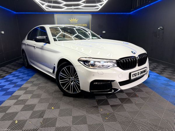 BMW 5-Series Saloon, Petrol Plug-in Hybrid, 2017, White