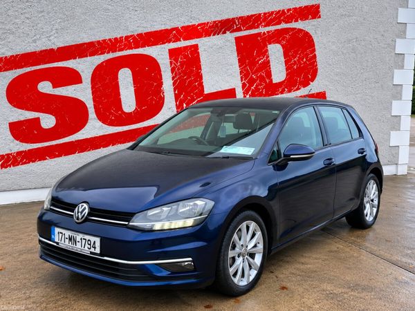 Volkswagen Golf Hatchback, Diesel, 2017, Blue