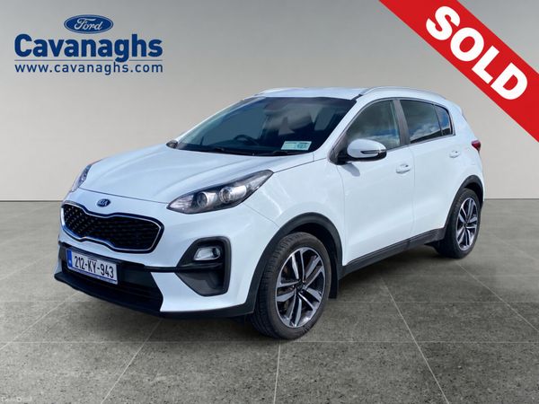 Kia Sportage SUV, Diesel Hybrid, 2021, White