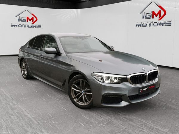 BMW 5-Series Saloon, Petrol, 2019, Blue