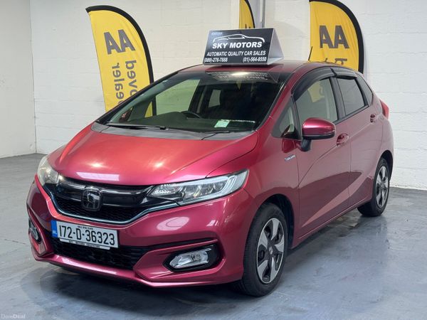 Honda Fit Hatchback, Petrol Hybrid, 2017, Red