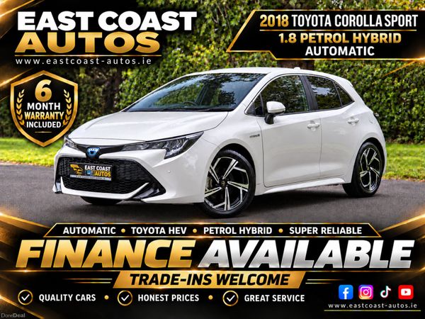 Toyota Corolla Hatchback, Petrol Hybrid, 2018, White