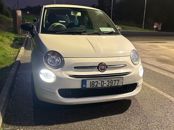 Fiat 500 Hatchback, Petrol, 2018, White