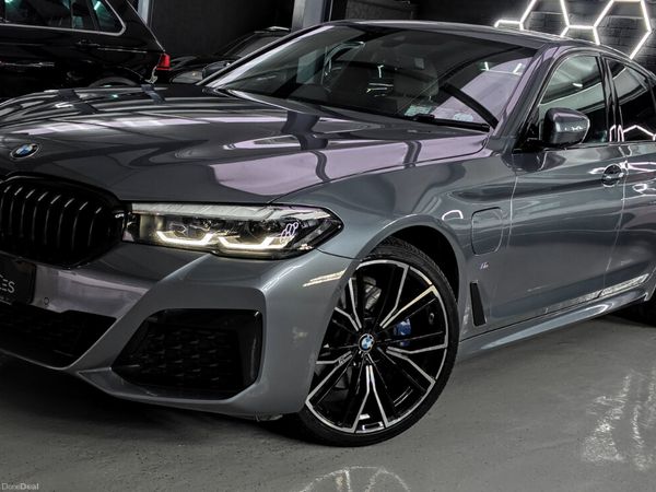 BMW 5-Series Saloon, Petrol Plug-in Hybrid, 2020, Blue