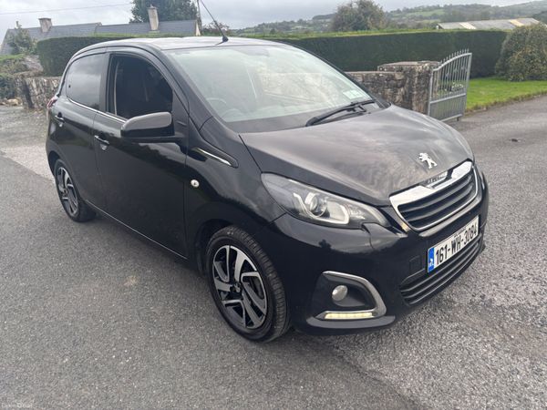 Peugeot 108 Hatchback, Petrol, 2016, Black
