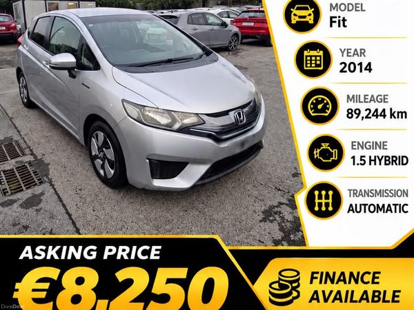 Honda Fit Hatchback, Petrol Hybrid, 2014, Silver