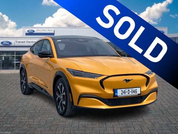 Ford Mustang Mach-E Hatchback, Electric, 2024, Orange