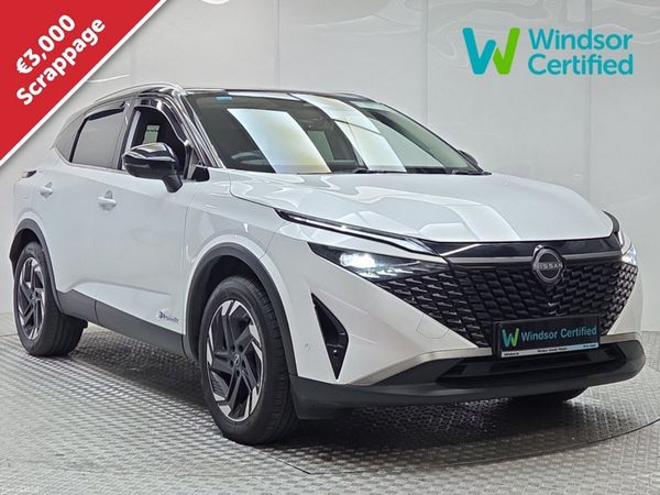 Nissan Qashqai MPV, Petrol Hybrid, 2025, White