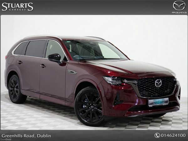 Mazda CX-80 SUV, Petrol Plug-in Hybrid, 2026, Red