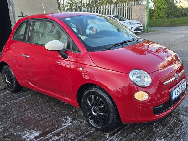 Fiat 500 Hatchback, Petrol, 2014, Red