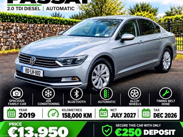 Volkswagen Passat Saloon, Diesel, 2019, Silver