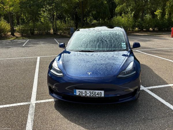 Tesla Model 3 Saloon, Electric, 2021, Blue